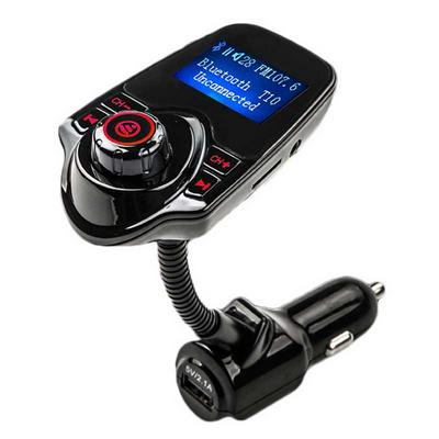 T10 FM Transmitter Wireless Bluetooth Modulator Handsfree Phone Call Car Kit MP3 Audio Player USB Car Charger 