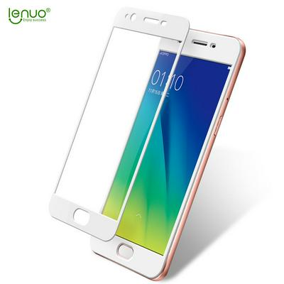 Lenuo CF Series Wear Resistant Anti Scratch Ultra Thin 0.3mm 9H Soft Edge Tempered Glass Screen Protector for OPPO A39 / A57 - White