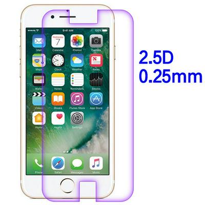 Purple Light 2.5D 0.25mm Anti Scratch Explosion Proof Tempered Glass Screen Protector for iPhone 7 / 8 - Transparent