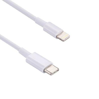 1m USB-C / Type-C Male to 8 Pin Male Quick Charge Cable for iPhone iPad Samsung Huawei Xiaomi LG and Other Smartphones - White