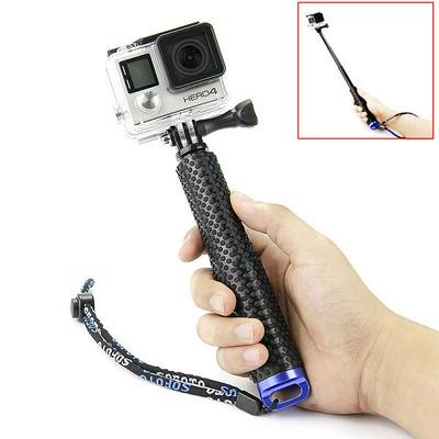 GoPro Aluminum Retractable Telescopic Pole Handheld Monopod with Mount Adapter for GoPro Hero 4 / 3+ / 3 / 2 / 1 sj4000 Xiaomi Yi GP180