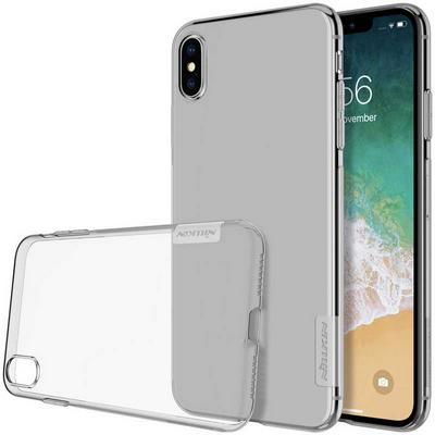 Nillkin Original Color Transparent TPU Back Cover Phone Case for iPhone Xs Max 6.5 Inch - Grey