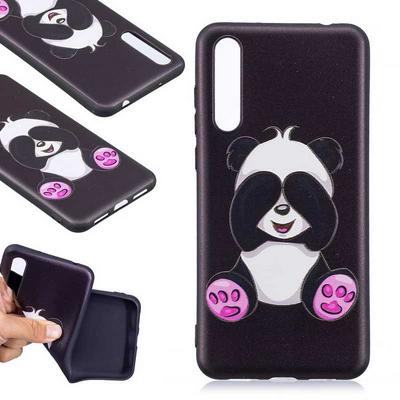 Relief Colored Painting Soft TPU Back Cover Case for Huawei P20 Pro - Sitting