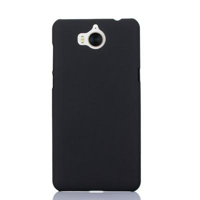Anti Drop Frosted Solid Color Hard PC Back Cover Protective Phone Case for Huawei Y5 (2017) - Black