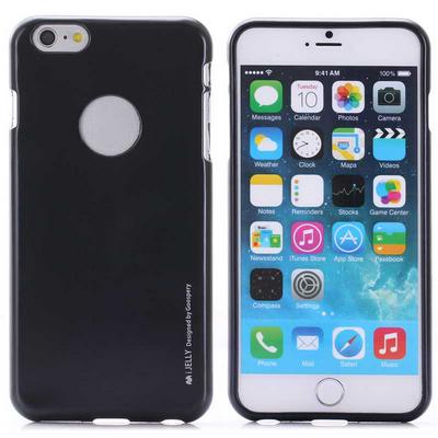 Mercury Goospery I Jelly Metal Soft TPU Case for iPhone 6 Plus/ 6S Plus - Black