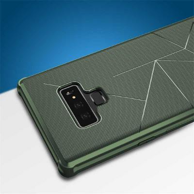 Anti-Slip Texture Design Sweatproof Anti-Fingerprint Anti-Drop Car Magnet Adsorption Soft TPU Back Cover Protective Case for Samsung Galaxy Note 9 - Army Green