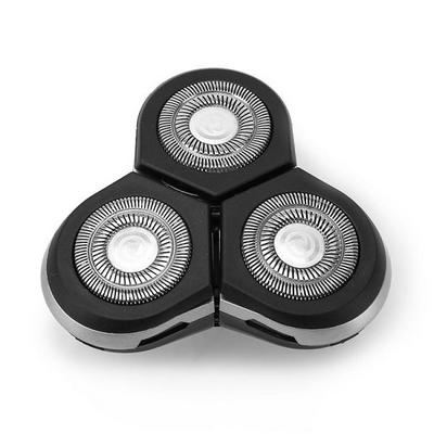 Rotatable 3D Intelligent Floating 3 Blade Whole Body Washable Foldable Replacement Shaver Head Shaver Accessories - Black