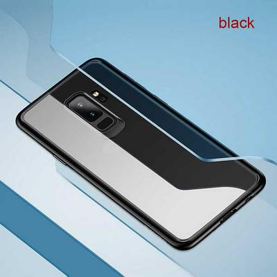 Usams Mingdun Series Transparent PC + Soft TPU Back Cover Case for Samsung Galaxy S9 - Navy Blue