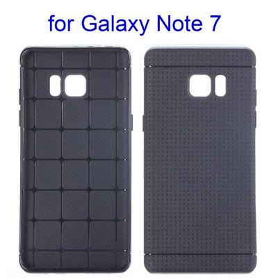 Honeycomb Design Soft TPU Back Cover Case for Samsung Galaxy Note 7 - Black