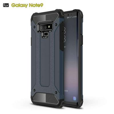 Armor 2 in 1 Detachable Hard PC + Soft TPU Hybrid Back Cover Case for Samsung Galaxy Note 9 - Navy Blue
