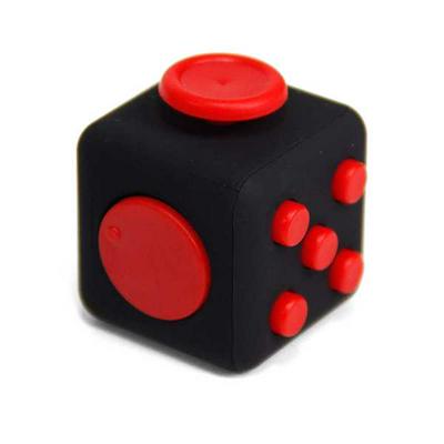 Squeeze Fun Stress Relief Gifts Zappeln Relieves Anxiety and Stress Juguet For Adults Children Fidget Rubik Cube Desk Spin Toys - Red