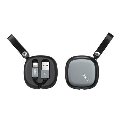 HOCO U33 0.9M Stretchable Portable Storage USB Apple 8 Pin Cable Cable Fast Charging Data Transfer Cable  