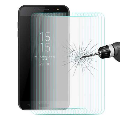 10Pcs * Enkay Hat-Prince 0.26mm 9H 2.5D Full Transparent ARC Explosion-proof Tempered Glass Screen Protector Film for Samsung Galaxy C8 / C7 (2017) / J7+ 