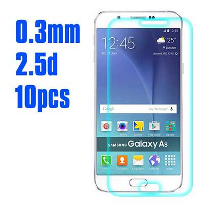 No Package 10Pcs 2.5D 0.3mm Premium Tempered Glass Screen Protector for Samsung Galaxy A8
