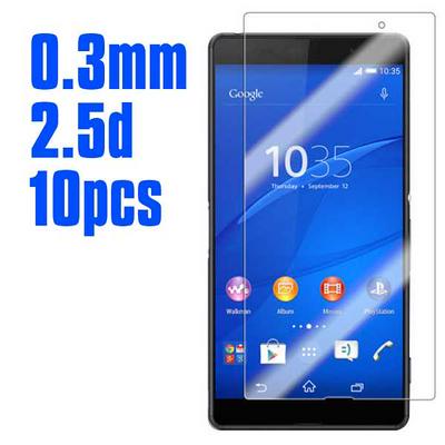 No Package 10pcs 0.3mm 2.5D Arc Edge AGC Japan Toyo Glue Tempered Glass Film for Sony Xperia Z4 Compact / Z4 Mini
