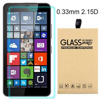 2.15D 0.33mm 9H Arc Edge Explosion-Proof Transparent Tempered Glass Screen Protector for Microsoft Lumia 640 XL