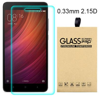 2.15D 0.33mm 9H Arc Edge Explosion-Proof Transparent Tempered Glass Screen Protector for Redmi Note 4