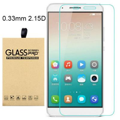 9H 0.3mm 2.15 Degree Curved Surface Tempered Glass Protector for Huawei Honor 7i