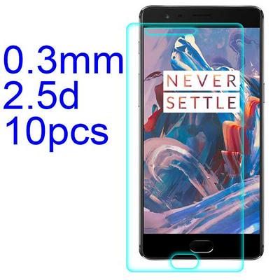 10Pcs 0.3mm 2.5D AGC Material Tempered Glass with Toyo Glue Electroplating Fingerprint Coating Screen Protector for One Plus 3