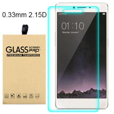 9H 0.3mm 2.15 Degree Curved Surface Tempered Glass Protector for Oppo R7s