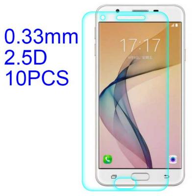 10Pcs 0.33mm 2.5D Lobo Material Tempered Glass with Korean Glue Screen Protector for Samsung Galaxy On7 (2016) 