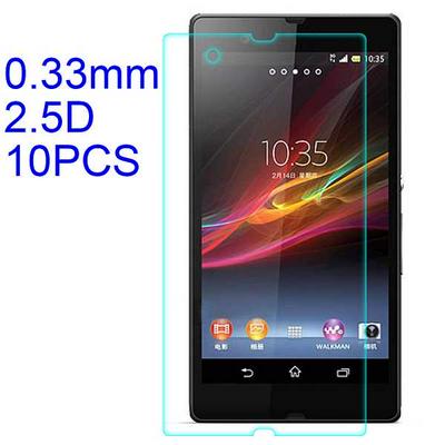 10Pcs 0.33mm 2.5D Lobo Material Tempered Glass with Korean Glue Screen Protector for Sony L \ S36H \ Xperia L