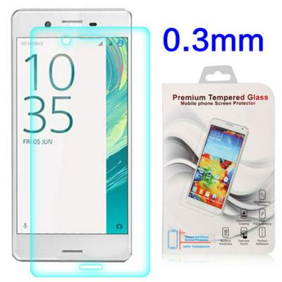 Anti Scratch 0.3mm Arc Face Full Screen Transparent Tempered Glass Screen Protector Film for Sony Xperia X / F5122 / XP  