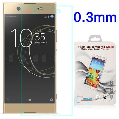 Anti Scratch 0.3mm Arc Face Full Screen Transparent Tempered Glass Screen Protector Film for Sony Xperia XA1 Ultra 