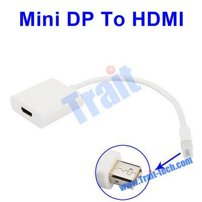 15cm Mini DisplayPort to HDMI Adapter Cable for MacBook,MacBook Air,MacBook Pro other devices with mini DP