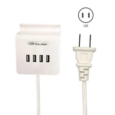 Universal Mobile Phone Stand Style US Plug with 4 Ports USB 20W AC Wall Charger Power Adapter for All phones & tablets & Cameras & Other Digital Products 