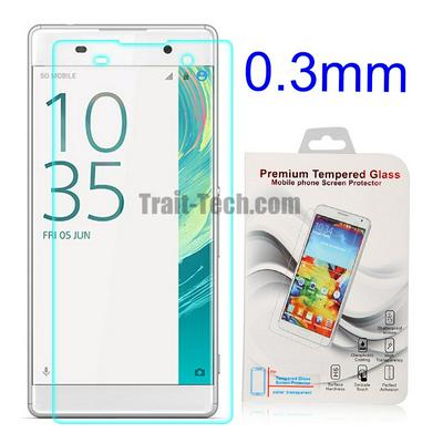 0.3mm Cambered Surface Tempered Glass Screen Protector for Sony Xperia XA