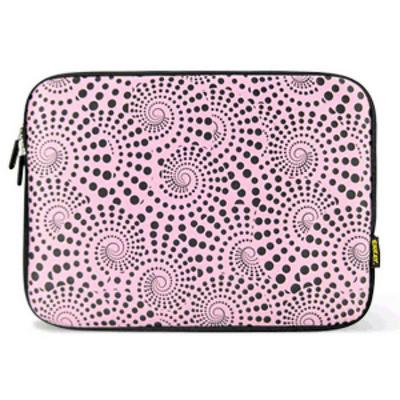 Enkay Hat-Prince ENK-2002 Heat Transfer Printing Protective Sleeve Bag for MacBook Air 9.7 Inch / iPad 1 / 2 / 3 / 4 - Pink + Black