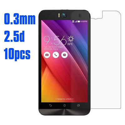 No Package 10pcs 0.3mm 2.5D Arc Edge AGC Japan Toyo Glue Tempered Glass Film for Asus Zenfone Selfie (ZD551KL)