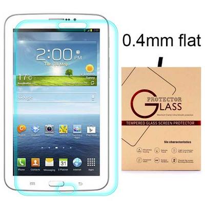 0.4mm Flat Scratch Proof Tempered Glass Screen Protector for Samsung Galaxy Tab 3 P3200 7.0