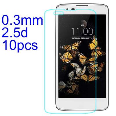 10Pcs 0.3mm 2.5D AGC Material Tempered Glass with Toyo Glue Electroplating Fingerprint Coating Screen Protector for LG K8