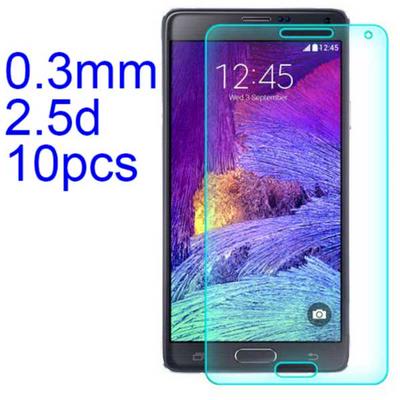 10Pcs 0.3mm 2.5D AGC Material Tempered Glass with Toyo Glue Electroplating Fingerprint Coating Screen Protector for Samsung Note 4