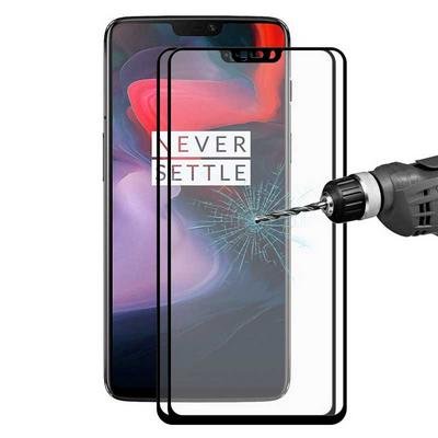 2Pcs Enkay Hat-Prince 0.26mm 9H 2.5D Explosion-proof Tempered Glass Screen Protector Film for OnePlus 6 - Black