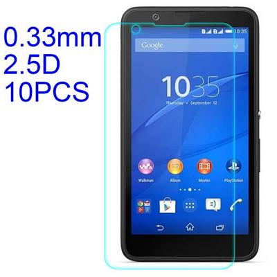 10Pcs 0.33mm 2.5D Lobo Material Tempered Glass with Korean Glue Screen Protector for Sony Xperia E4 \ E4