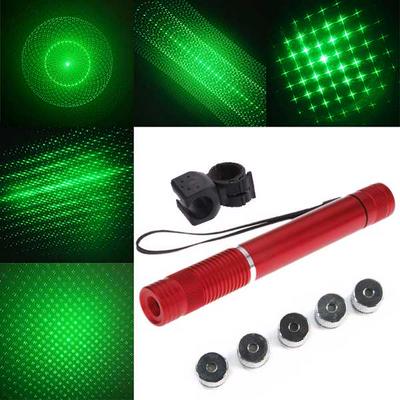 5mw 532nm Green Laser Pointer with 5 Patterns - Red
