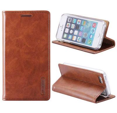 Mercury Goospery Blue Moon Flip Wallet Style Magnetic Flip Stand TPU+ PU Leather Case for iPhone 5/ iPhone 5S - Brown