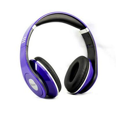 Feinier FE-151 Wired Flexible Headphone with Mic and One Plug At Each End for Games at Home/ in Internet Cafe(Purple)
