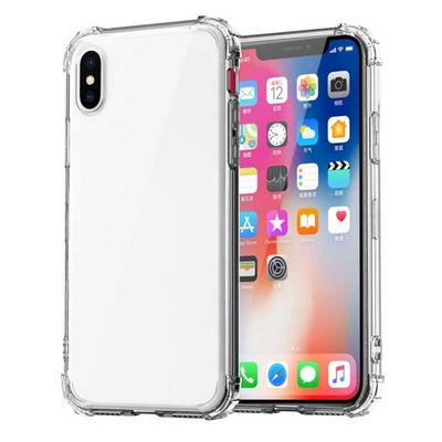 Anti-Slip Soft TPU Back Cover Protective Case for iPhone X - White