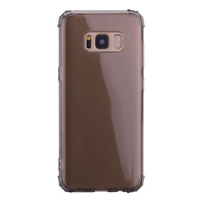 Anti-Drop Anti-Scratch Transparent Soft TPU Back Cover Protective Case for Samsung Galaxy S8 / G9500 - Black