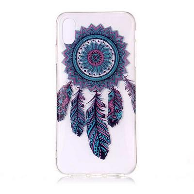 Colored Painting Transparent Soft TPU Back Cover Case for iPhone Xs Max 6.5 - Dreaming catcher