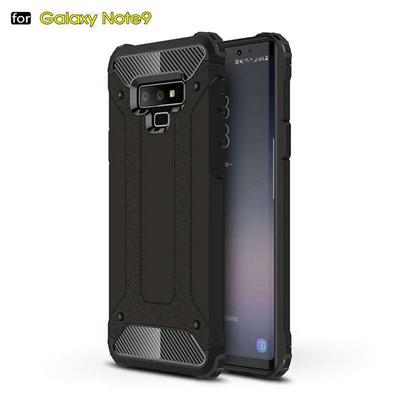 Armor 2 in 1 Detachable Hard PC + Soft TPU Hybrid Back Cover Case for Samsung Galaxy Note 9 - Black