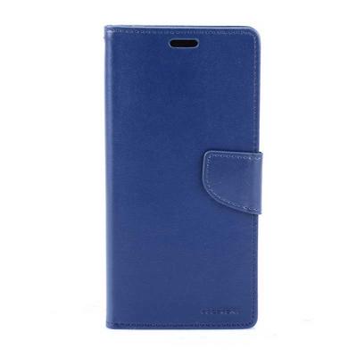 Mercury Goospery Bravo PU Leather + TPU Back Cover Case with Card Holder Wallet and Stand for Samsung Galaxy Note 9 - Blue