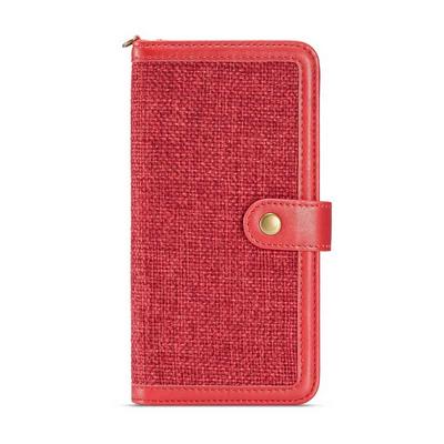 Detachable with Strap Picture Frame PU Leather + TPU Back Cover Case with Card Holder and Wallet Protecting Cover Case for Samsung Galaxy S9 - Red