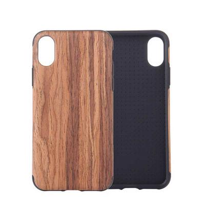 Wood Pattern Soft TPU Back Cover Case for iPhone Xs Max 6.5 - Brown