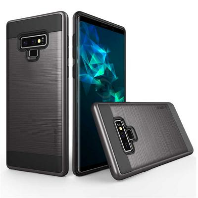 VERUS Brushed Armor 2 in 1 Detachable Shockproof Hard PC + Soft TPU Hybrid Back Cover Protective Case for Samsung Galaxy Note 9 - Black