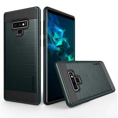 VERUS Brushed Armor 2 in 1 Detachable Shockproof Hard PC + Soft TPU Hybrid Back Cover Protective Case for Samsung Galaxy Note 9 - Navy Blue